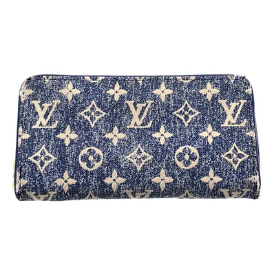 LOUIS VUITTON ルイ・ヴィトン ジャガードデニム ジッピーウォレット 長財布 M81226 モノグラムデニム レディース【中古】