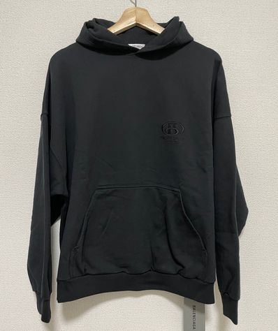 【新品】バレンシアガ バックロゴ パーカー S