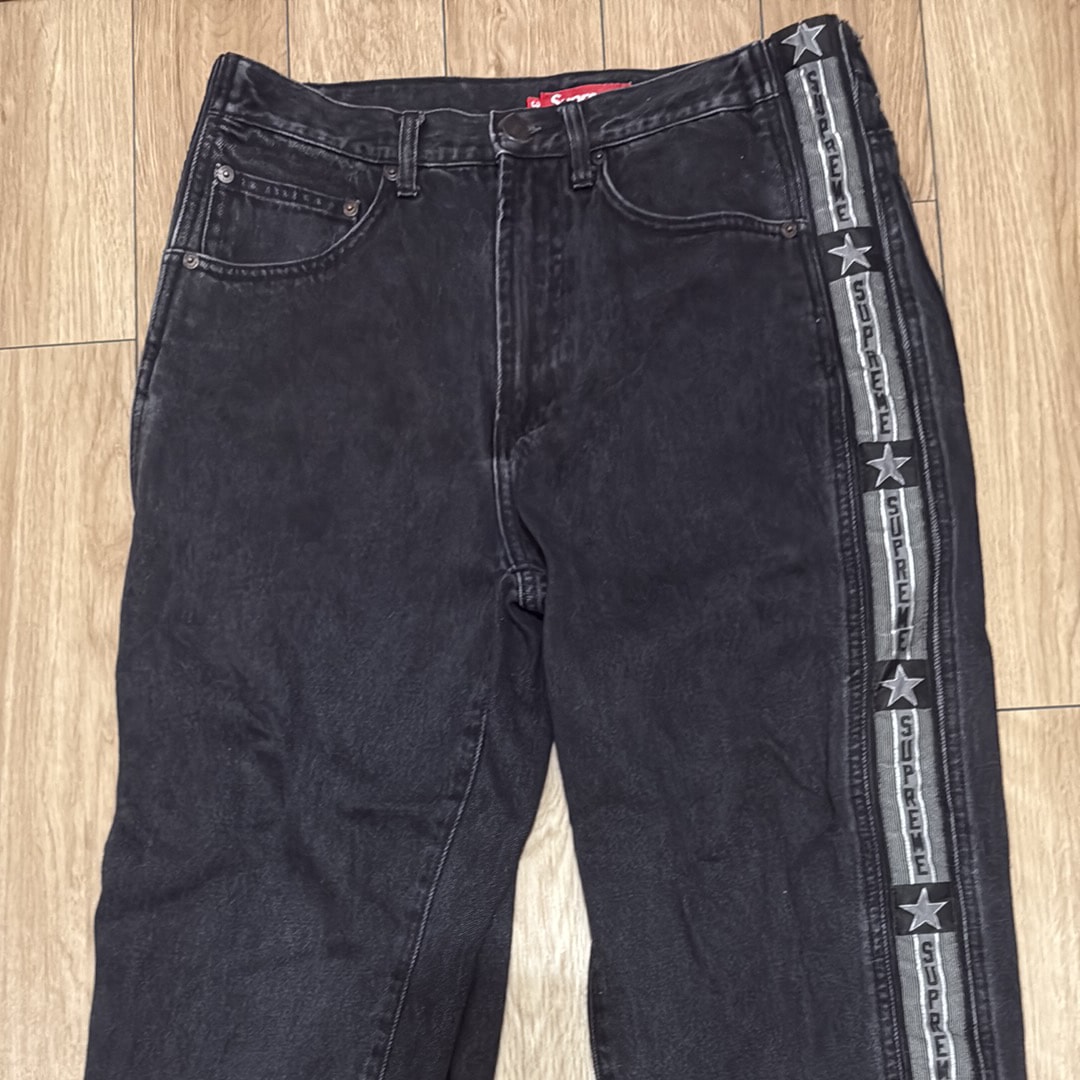 Supreme Snap-Off Baggy Jean "Washed Black"