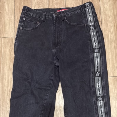 Supreme Snap-Off Baggy Jean "Washed Black"