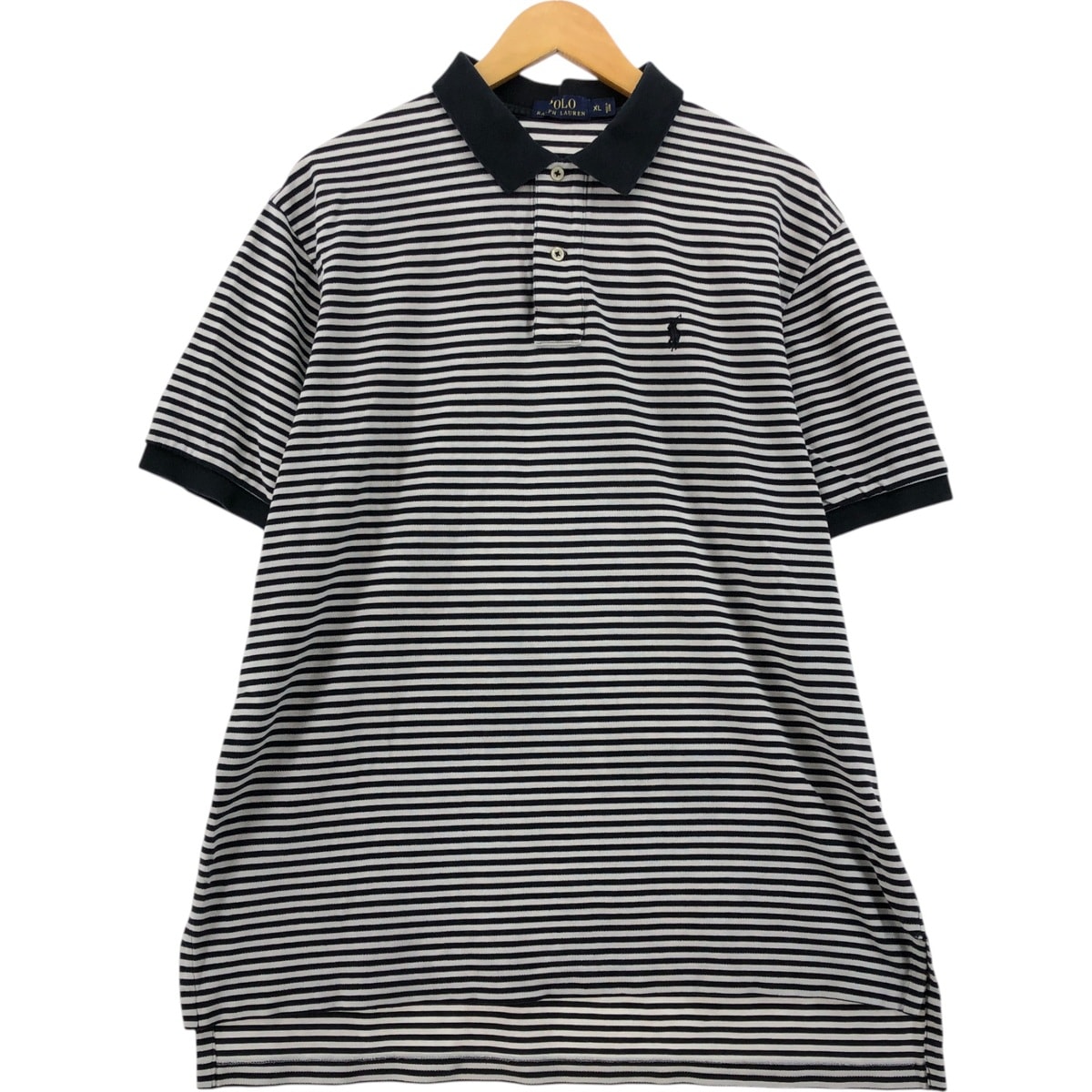 古着 ラルフローレン Ralph Lauren POLO RALPH LAUREN 半袖 ボーダー ポロシャツ メンズXL相当/eaa555435
