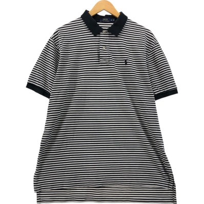古着 ラルフローレン Ralph Lauren POLO RALPH LAUREN 半袖 ボーダー ポロシャツ メンズXL相当/eaa555435