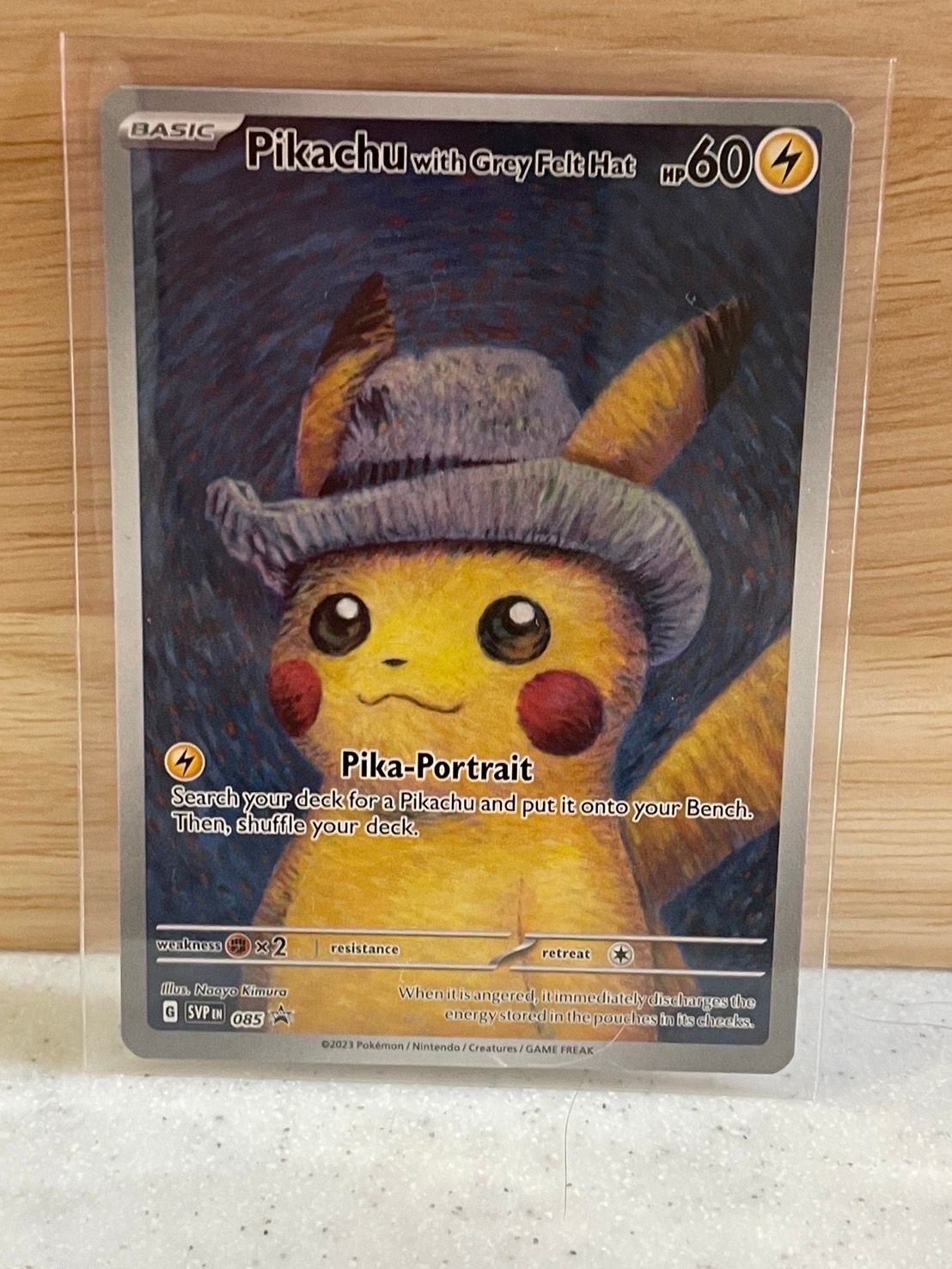 Pikachu with Grey Felt Hat: PROMO [SVP EN 085](SVP EN Promotional