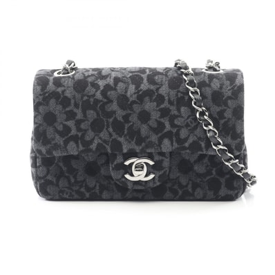 シャネル CHANEL ミニマトラッセ20 ショルダーバッグ バッグ デニム レディース グレー系 / ブラック系 【中古】