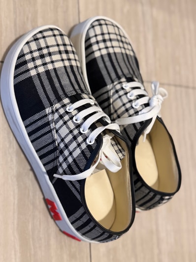 MARNI Tartan Wool Sneaker "Black"