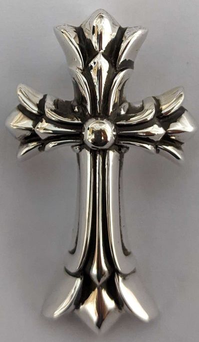 Chrome Hearts Double CH Cross Pendant S "Silver"