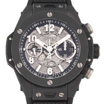 ウブロ ビッグバンウニコブラックマジック 421.CI.1170.RX セラミック 自動巻