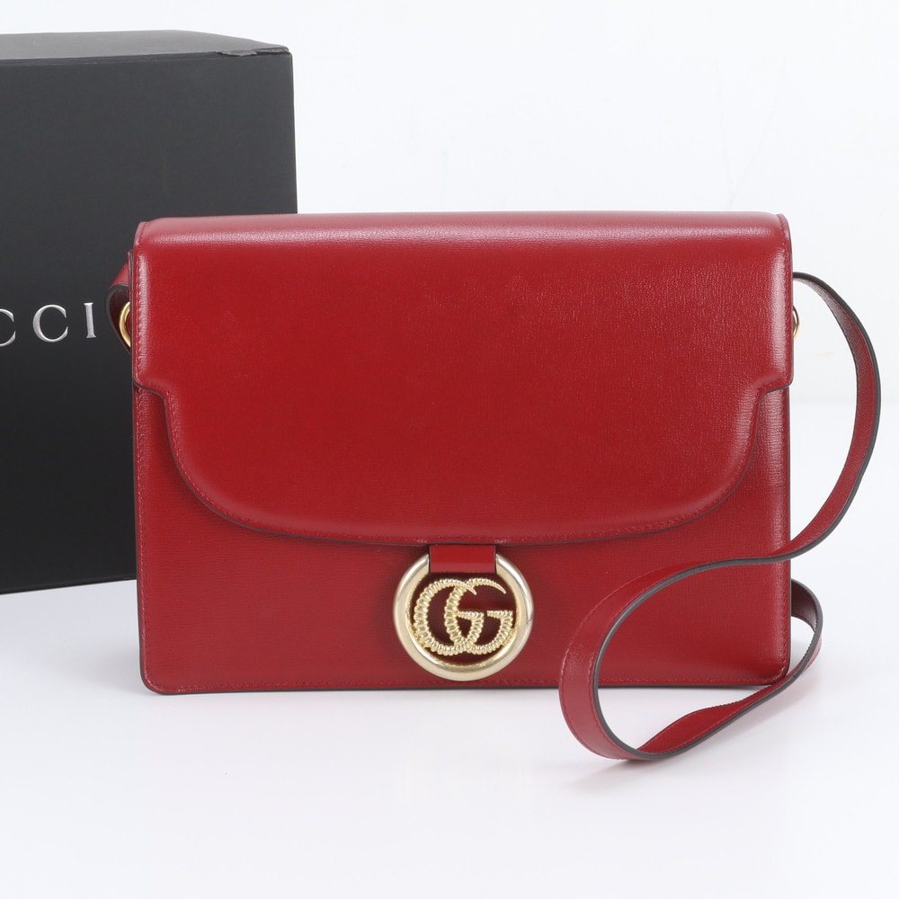 ■極美品 グッチGGマーモント589471 ショルダーバッグ レザー