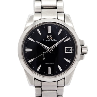 ★最終価格★SALE【6wid0268】セイコー グランドセイコー ヘリテージコレクション スプリングドライブ SBGA227/9R65-0AG1 黒文字盤【中古】腕時計 メンズ