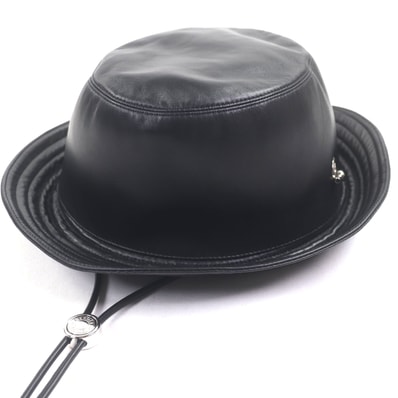 極美品 エルメス ハット ブラック メンズ 59