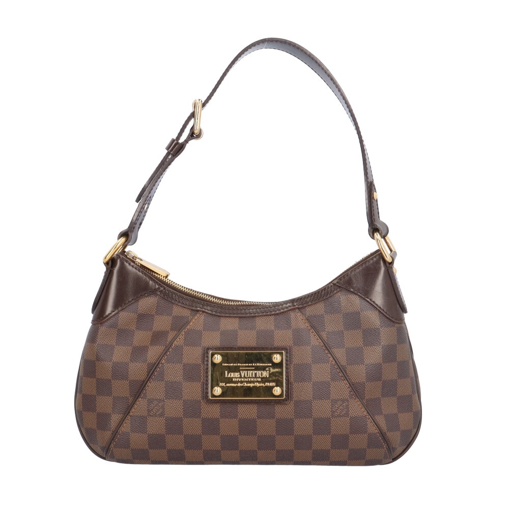 ルイヴィトン テムズPM ダミエ ショルダーバッグ ダミエキャンバス N48180 ブラウン レディース LOUIS VUITTON 中古