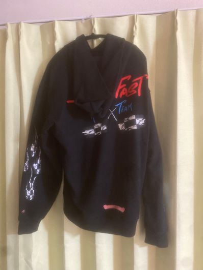 Chrome Hearts Matty Boy PPO Stay Fast Race Team Pullover Hoodie "Black"