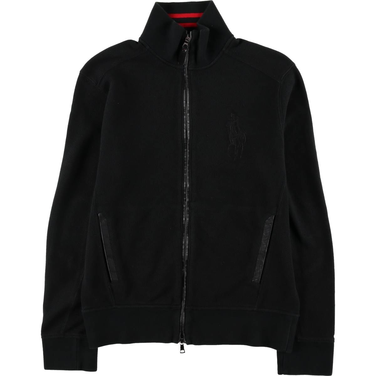 古着 ラルフローレン Ralph Lauren POLO by Ralph Lauren 鹿の子 ビッグポニー フルジップスウェットシャツ トレーナー メンズM相当/eaa629140