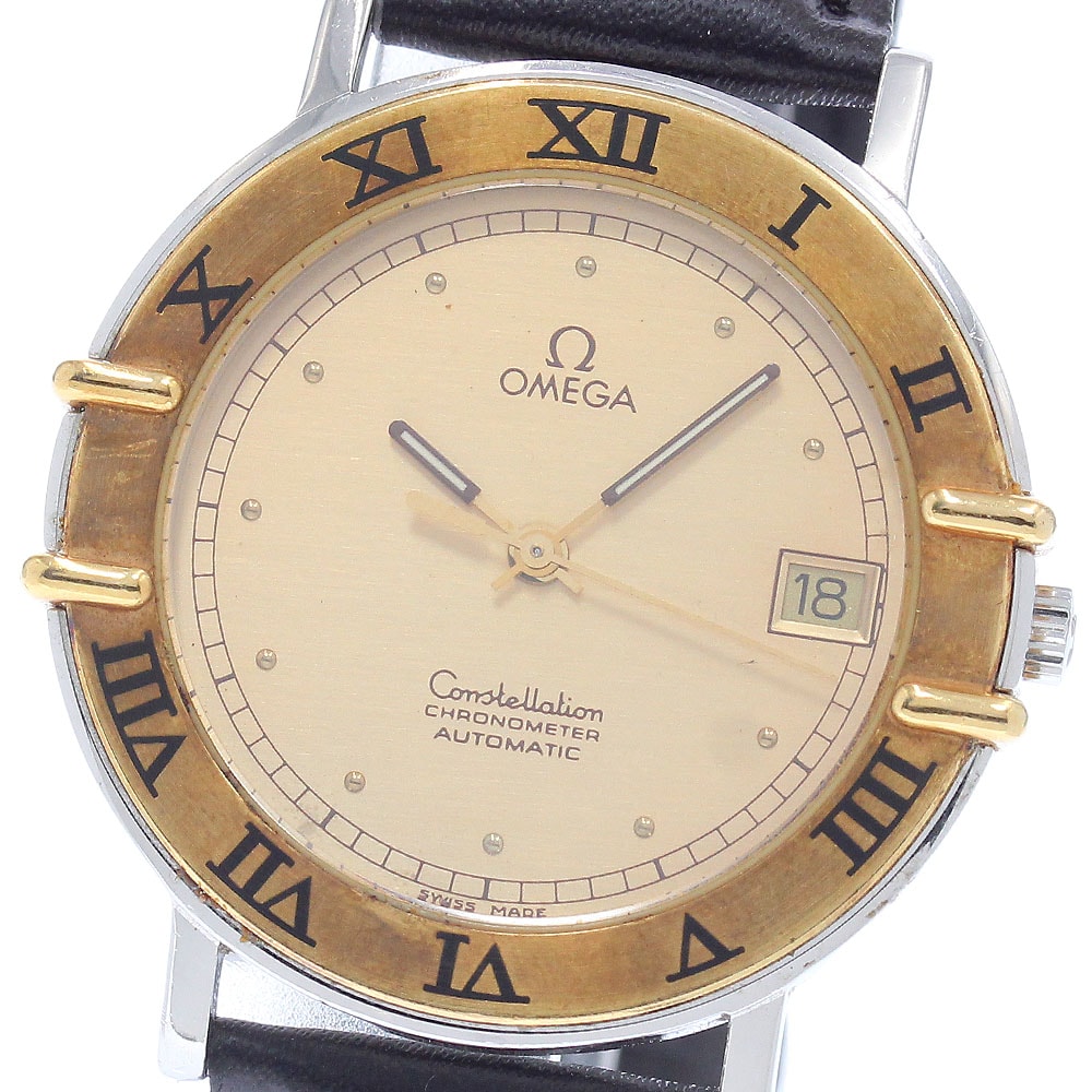 オメガ コンステレーション YGベゼル デイト  自動巻き メンズ 【中古】