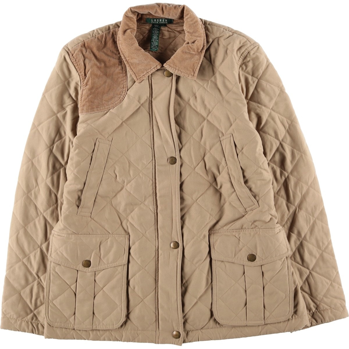 古着 ラルフローレン Ralph Lauren LAUREN ローレン 中綿入り キルティングジャケット パファージャケット レディースL相当/eaa599383