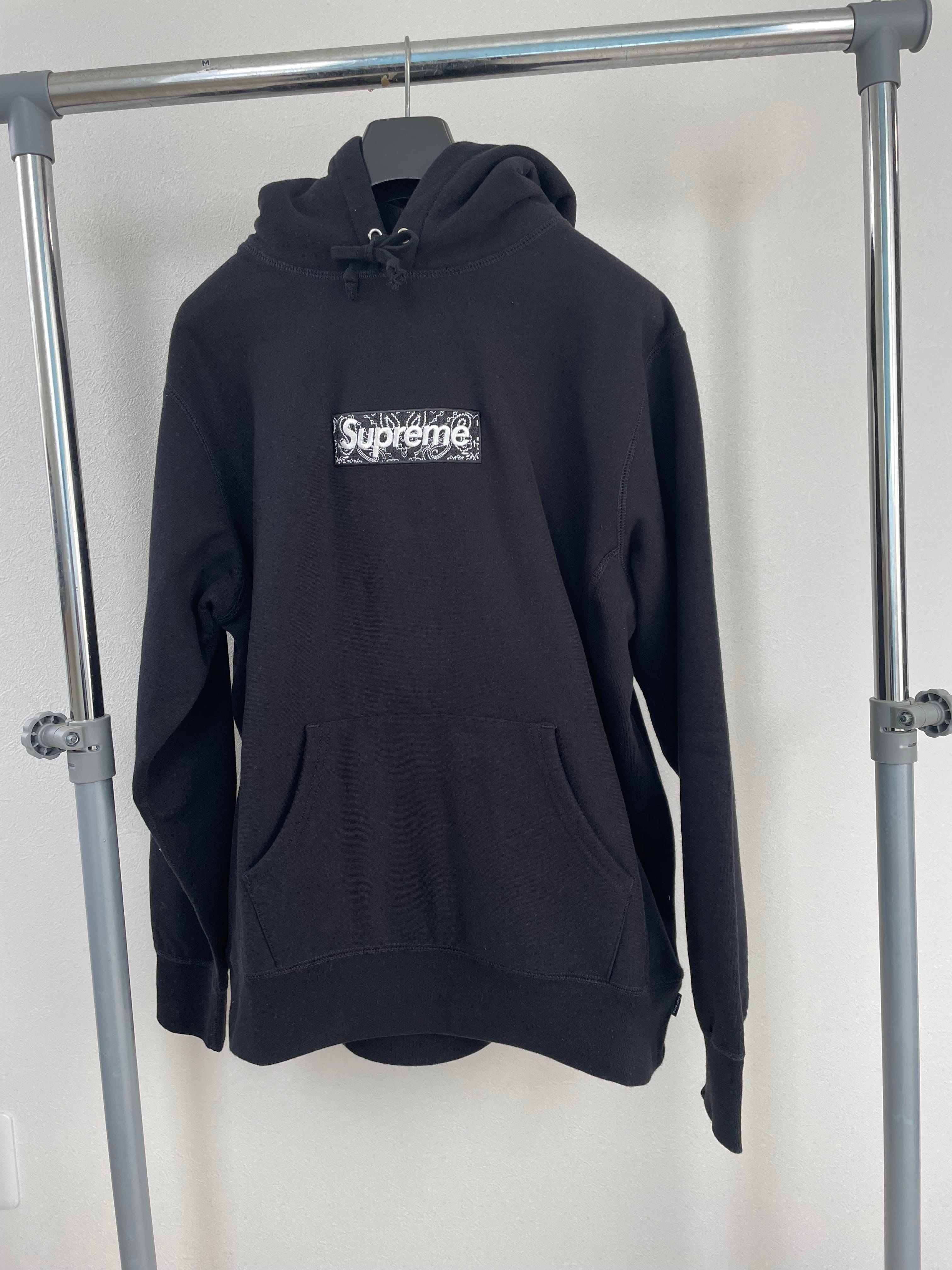 Supreme Bandana Box Logo Hooded Sweatshirt "Black"