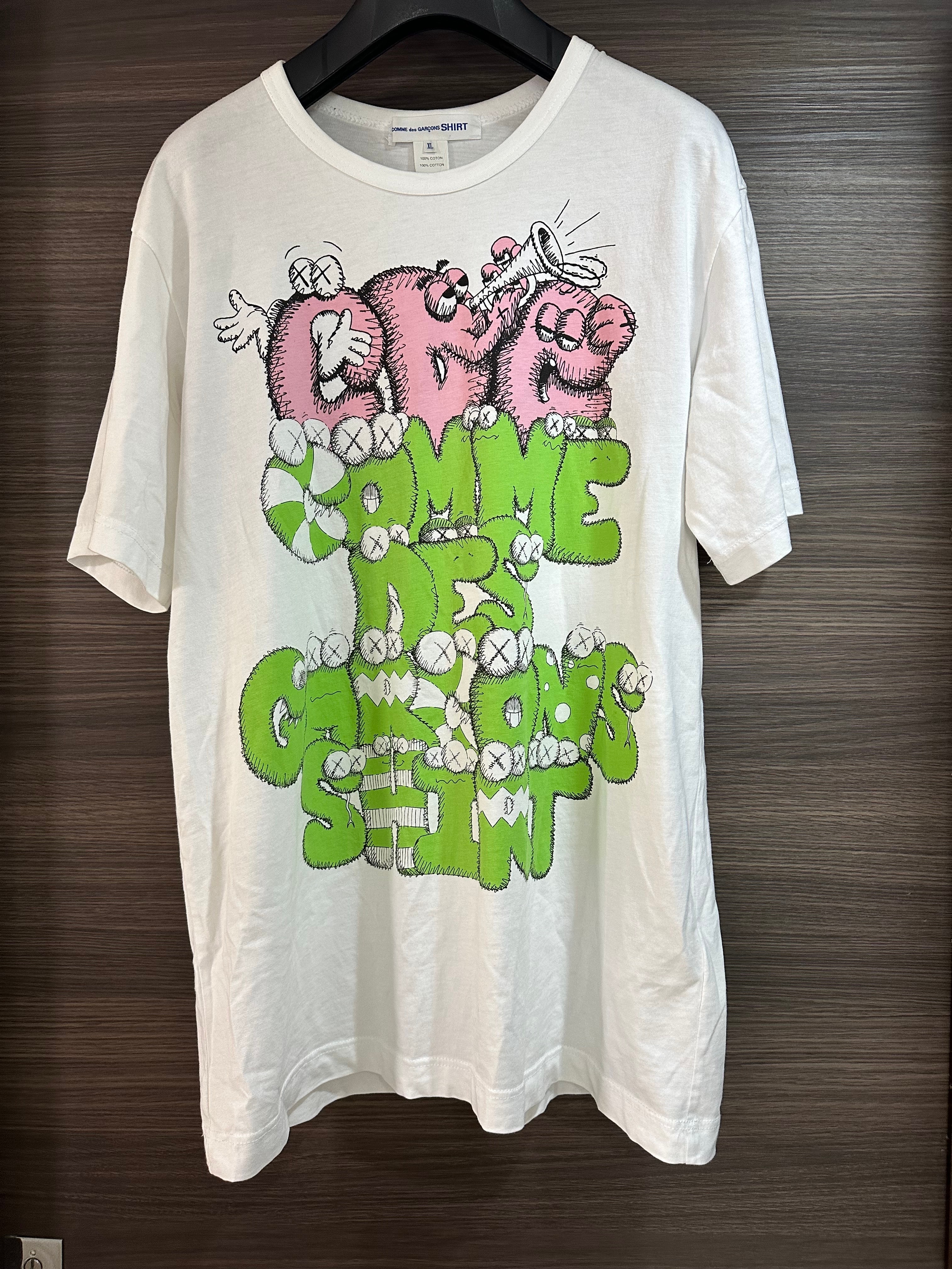 COMME des GARCONS SHIRT x KAWS CDG T-Shirt Print4 "White"