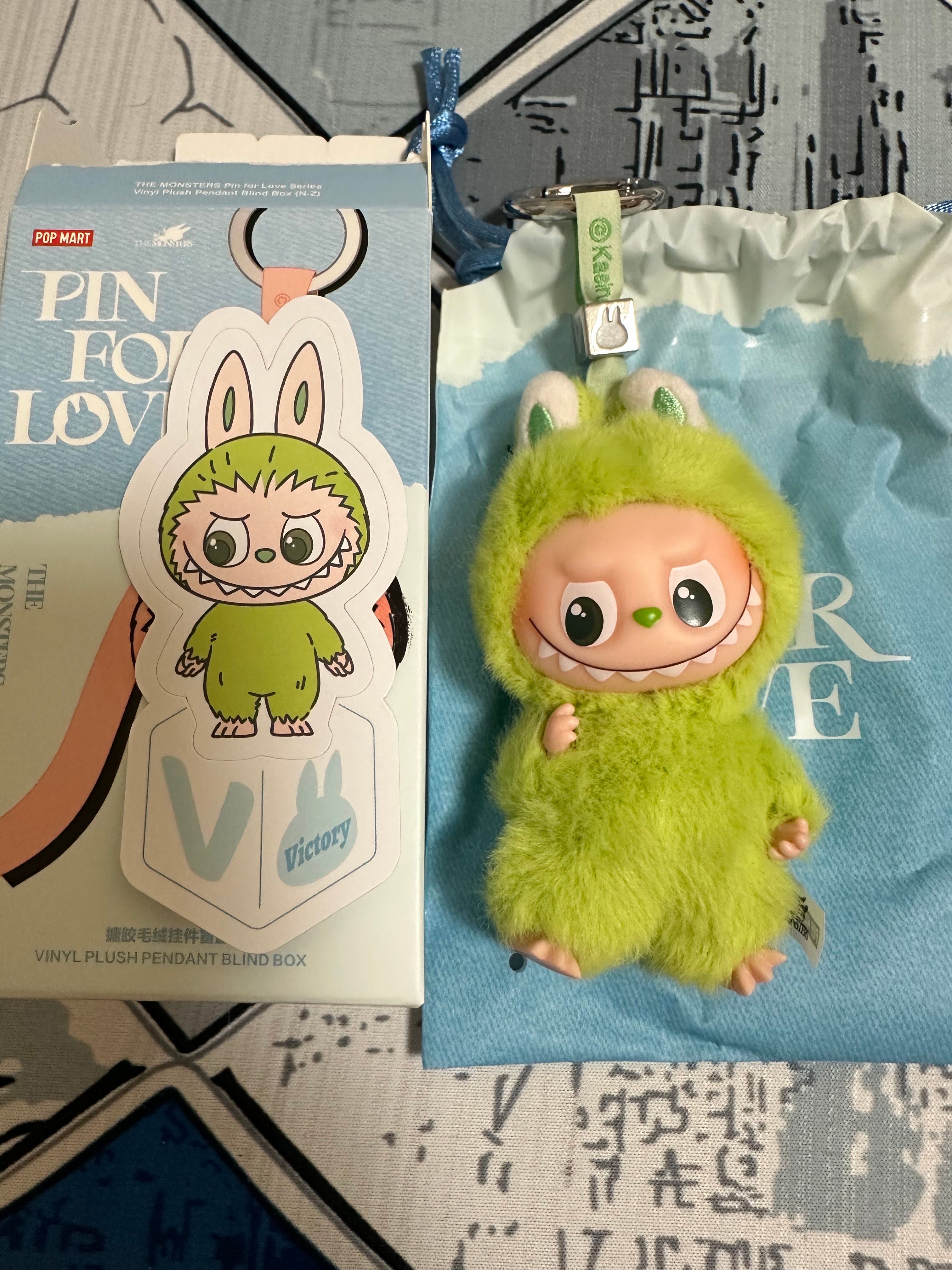 POP MART THE MONSTERS (LABUBU) Pin for Love Series-Vinyl Plush Pendant (N-Z) V