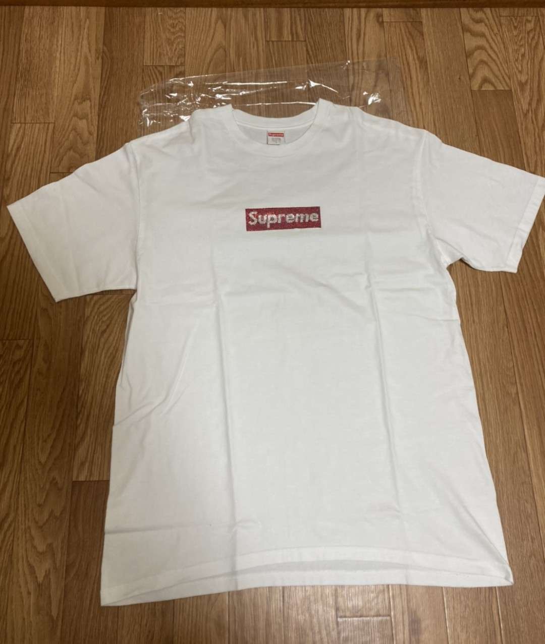 Supreme / Swarovski® Box Logo Tee "White"