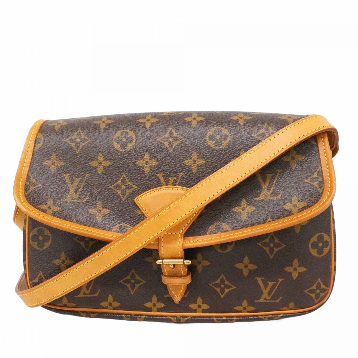 【6cd4622】ルイヴィトン ショルダーバッグ モノグラム ソローニュ M42250 ブラウン【中古】レディース