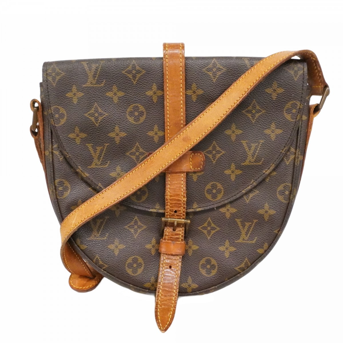 【6dd4432】ルイヴィトン ショルダーバッグ モノグラム シャンティGM M51232 ブラウン【中古】レディース