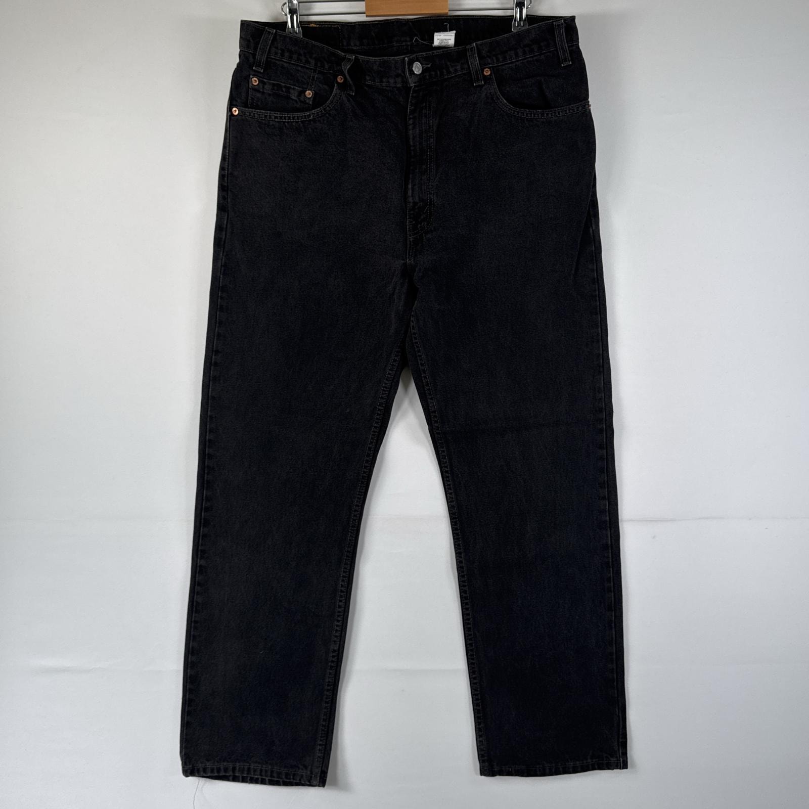古着 90's/90年代 リーバイス Levi's デニムパンツ 505 ジーパン ストレート 大きいサイズ ジップフライ ジーンズ w40 L32 ブラック メンズ