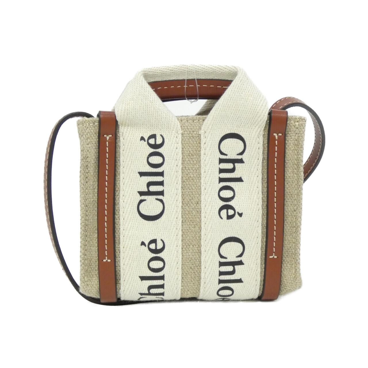 【新品】クロエ ウッディ ナノ トート CHC22AP235 I26 ショルダーバッグ