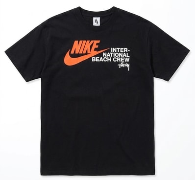 Nike x Stussy International Beach Crew T-Shirt "Black"