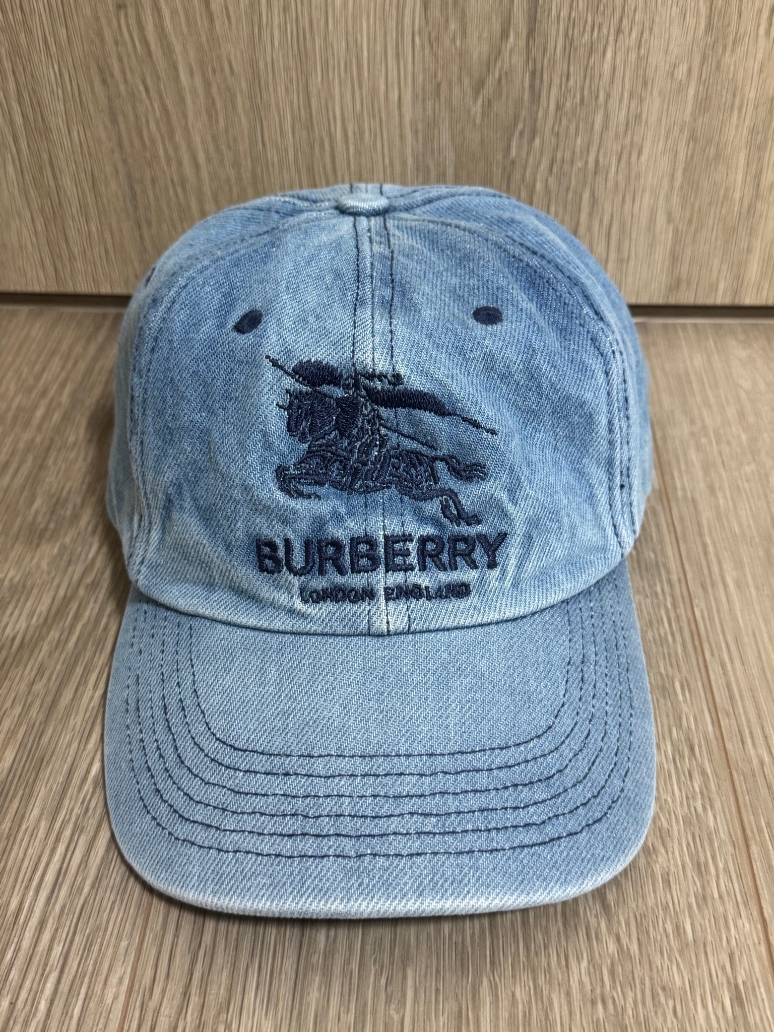 Supreme / Burberry Denim 6 Panel "Blue"