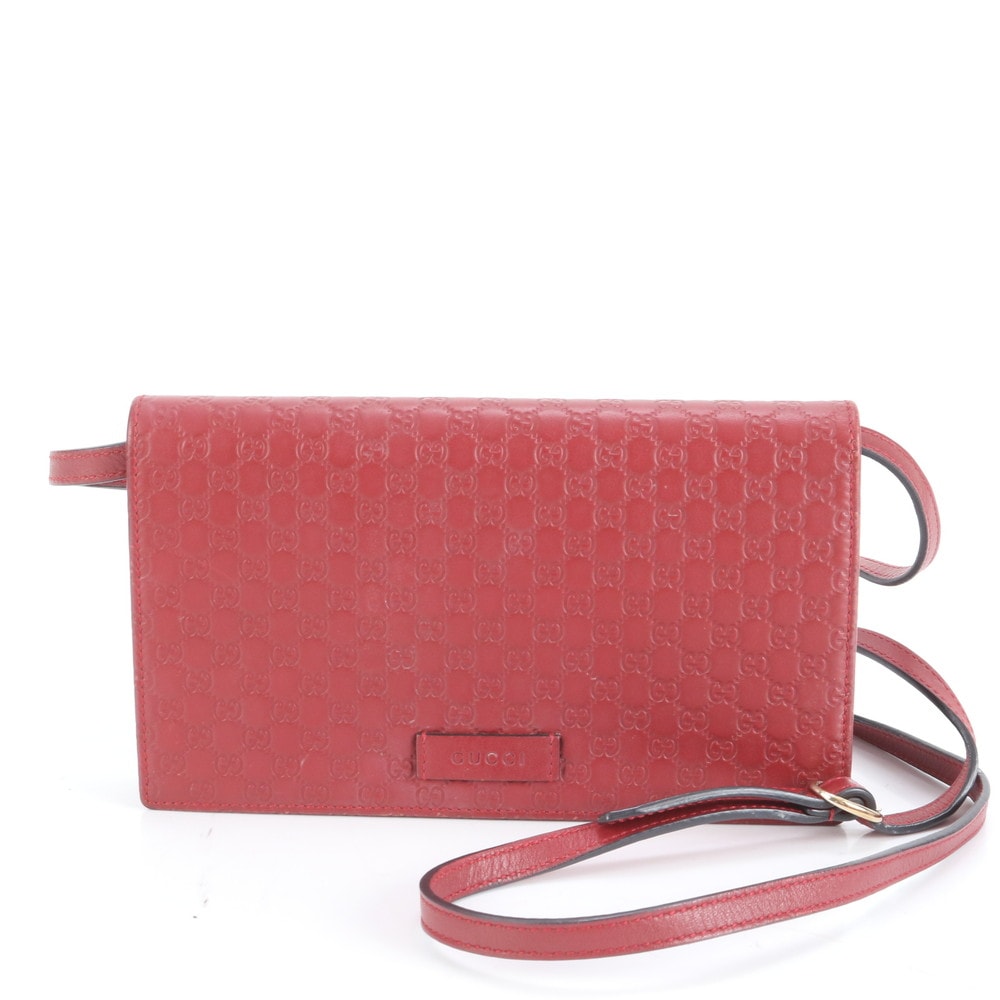 ■極美品 グッチ マイクロGGグッチシマ ショルダー ウォレット