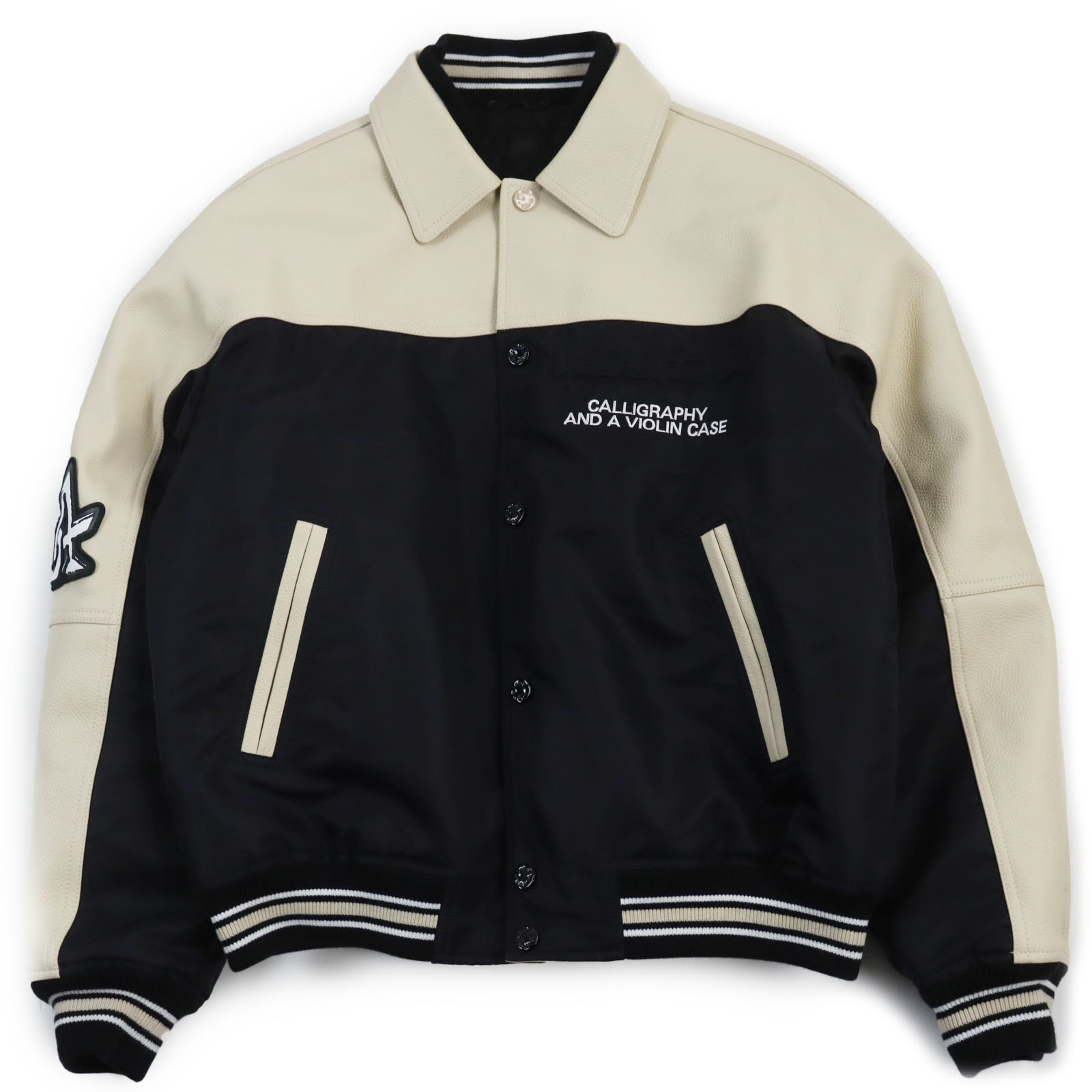 極美品 ルイヴィトン ブルゾン レザーアンドナイロンブルゾン 50 1AFAGQ