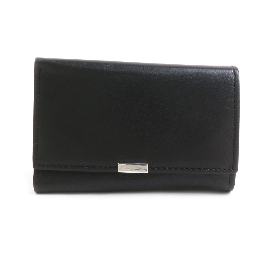 サルヴァトーレフェラガモ Salvatore Ferragamo キーケース レザー ブラック メンズ【中古】 r11140a