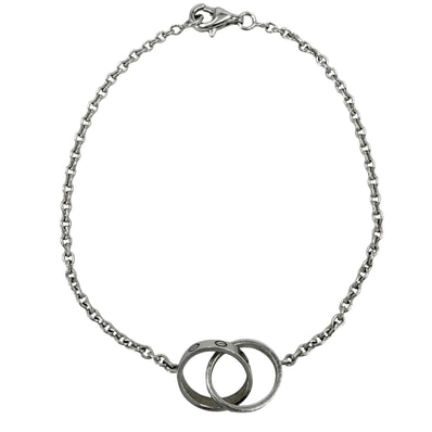 CARTIER カルティエ ブレスレット ベビーラブ ジュエリー アクセサリー 750 18金WG K18ホワイトゴールド レディース 約4.5g【中古品】