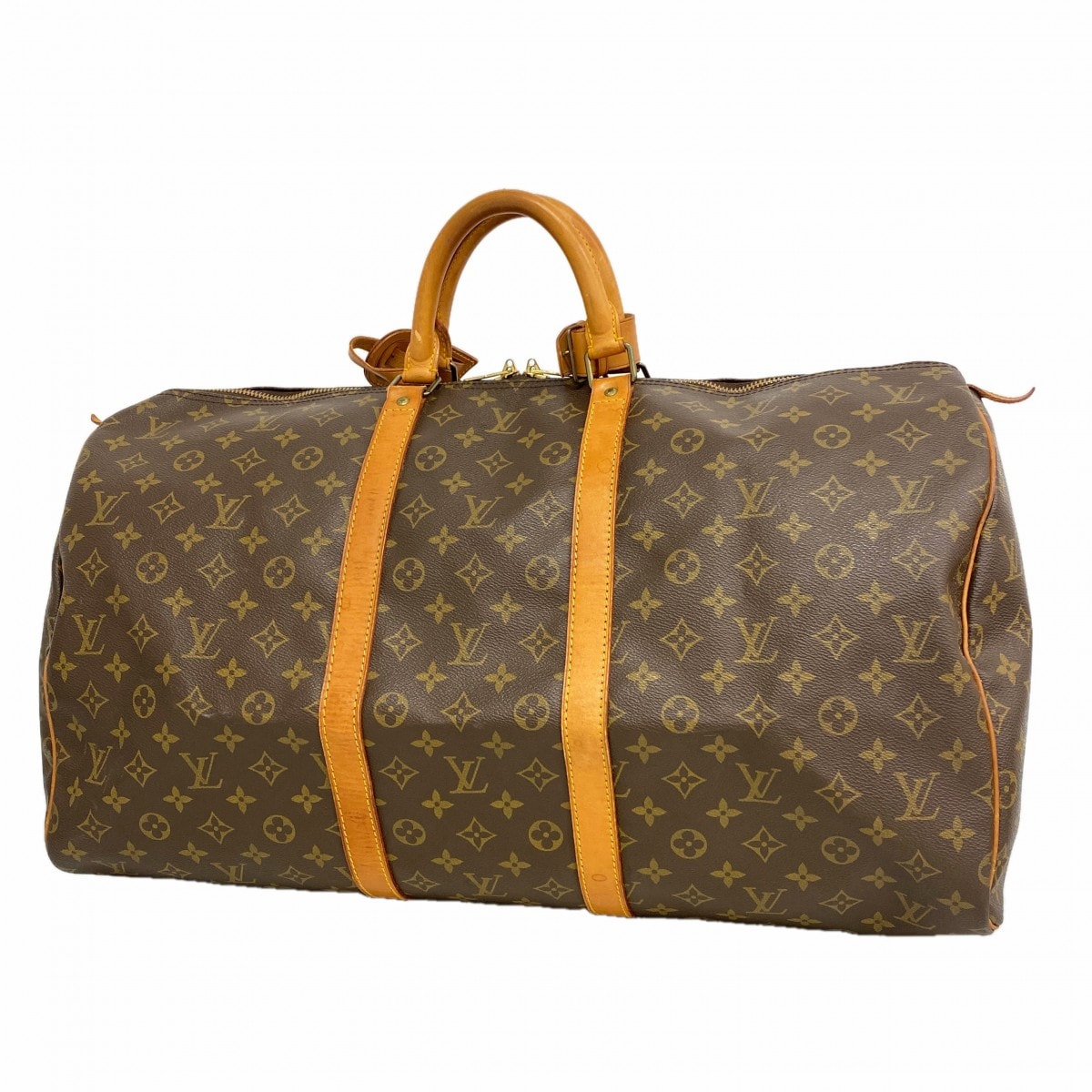 【6gd5259】ルイヴィトン ボストンバッグ モノグラム キーポル55 M41424 ブラウン【中古】メンズ レディース ユニセックス