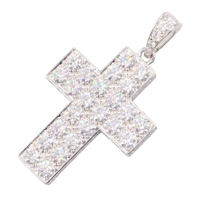 カルティエ CARTIER スクレドゥブドゥワール ダイヤ トップ ペンダントトップ ジュエリー K18WG(ホワイトゴールド) ダイヤモンド レディース シルバー系 / クリア系 HP300029 【中古】