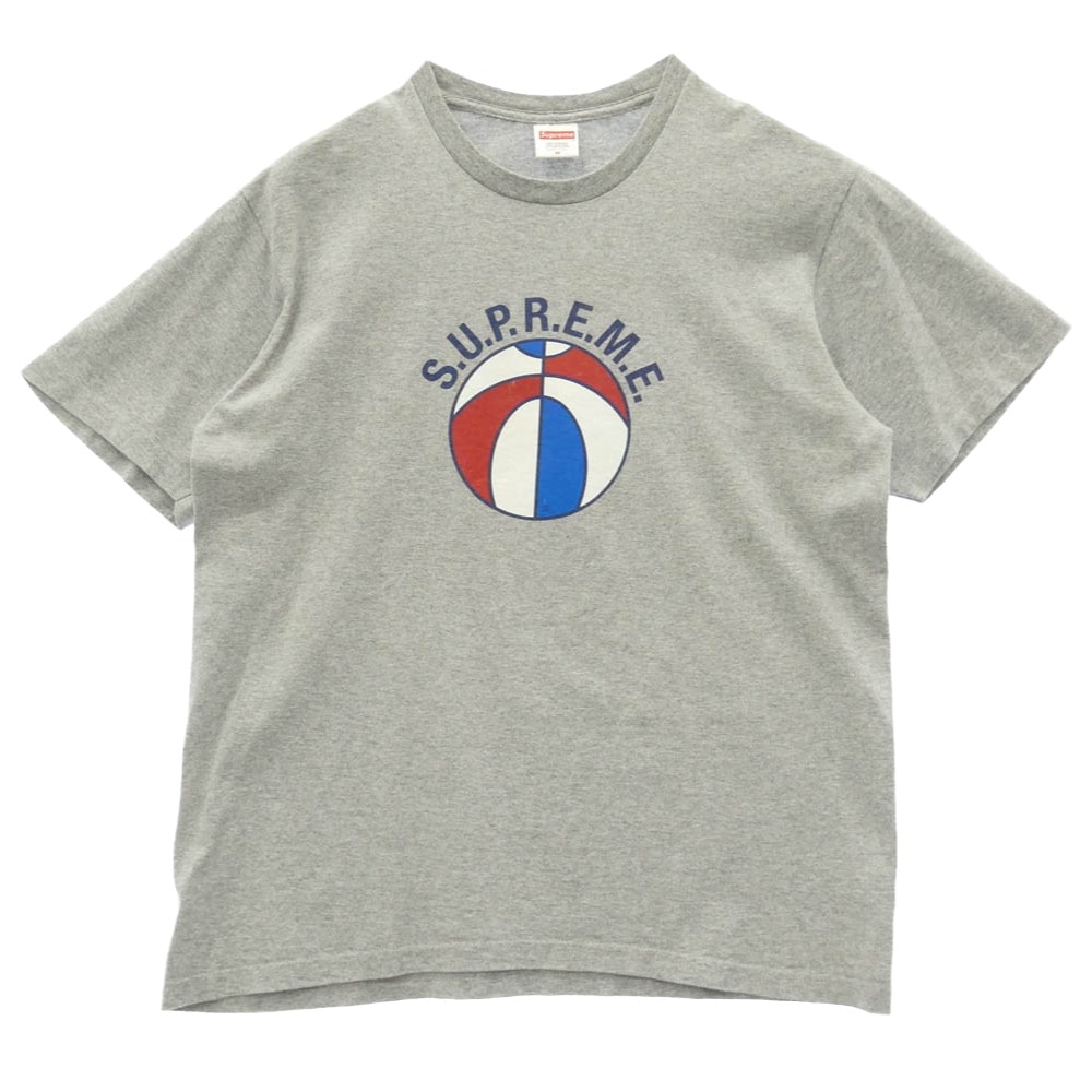Supreme シュプリーム 23SS League Tee リーグ Tシャツ フロントプリント 半袖 カットソー グレー系 M【中古】