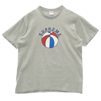 Supreme シュプリーム 23SS League Tee リーグ Tシャツ フロントプリント 半袖 カットソー グレー系 M【中古】