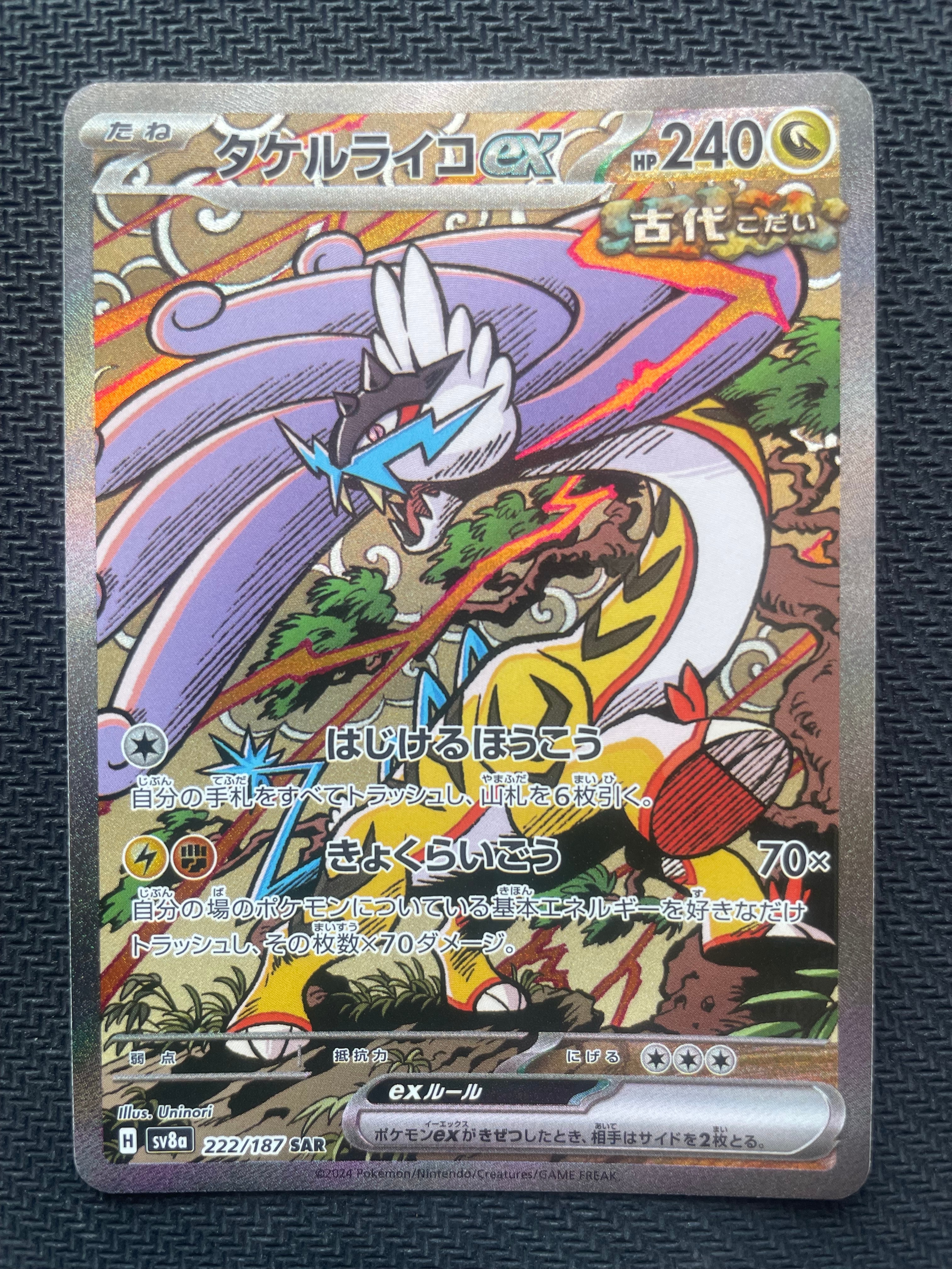 タケルライコex SAR [SV8a 222/187](ハイクラスパック「テラスタル