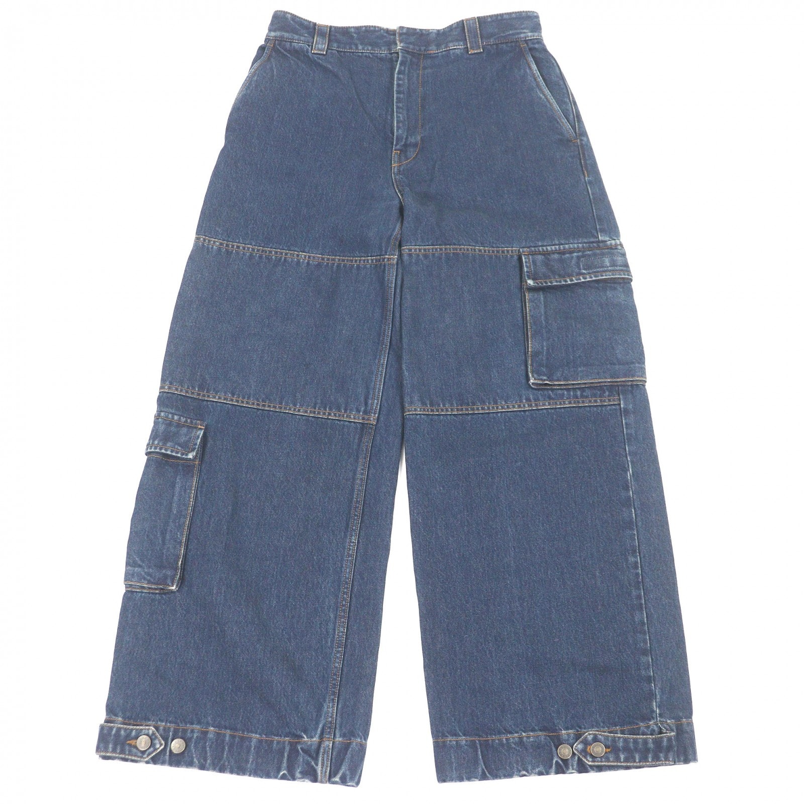 極美品 グッチ デニムパンツ インディゴブルー メンズ 46 774082