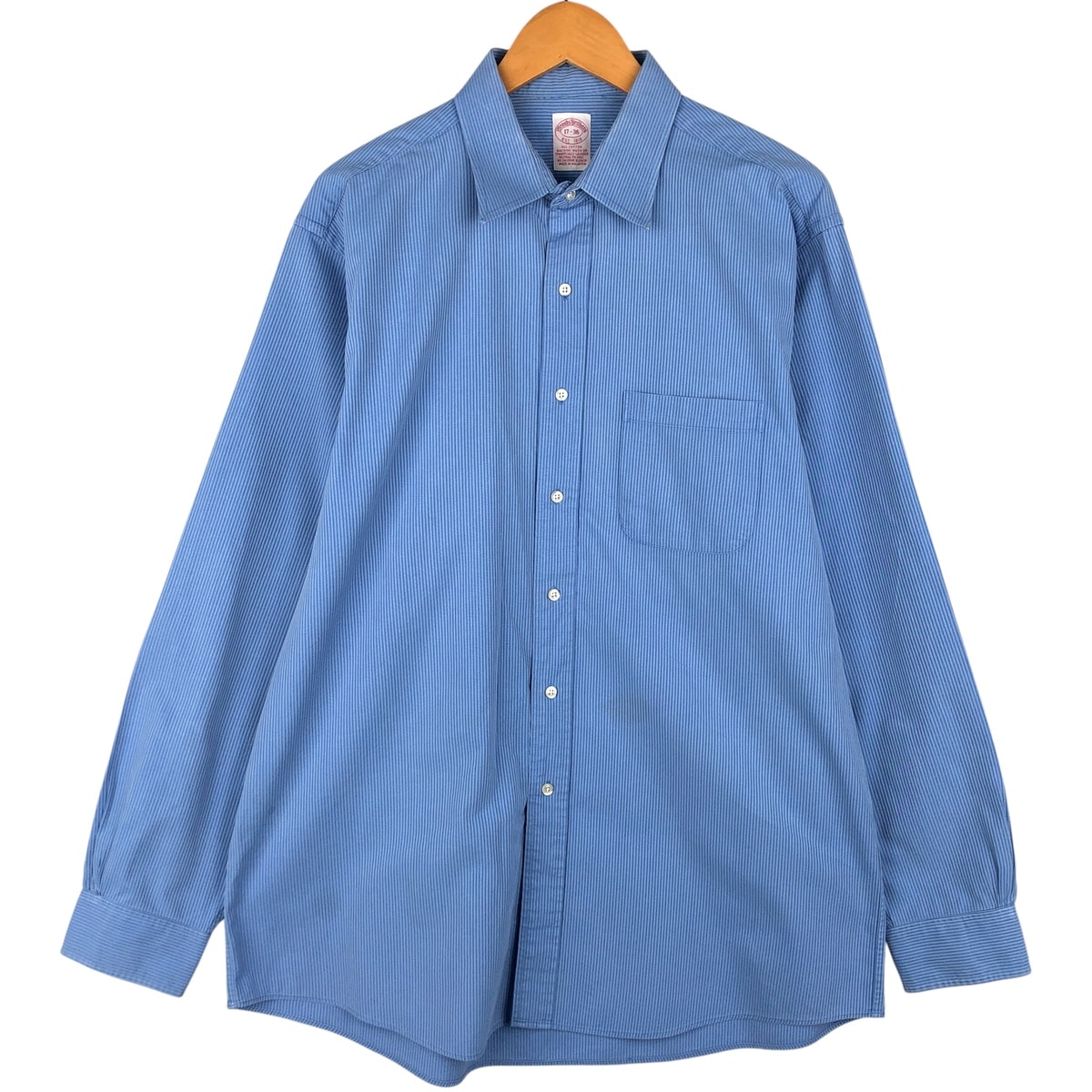 古着 80~90年代 ブルックスブラザーズ Brooks Brothers Est.1818 長袖 コットンストライプシャツ メンズXL相当 ヴィンテージ/eaa605933