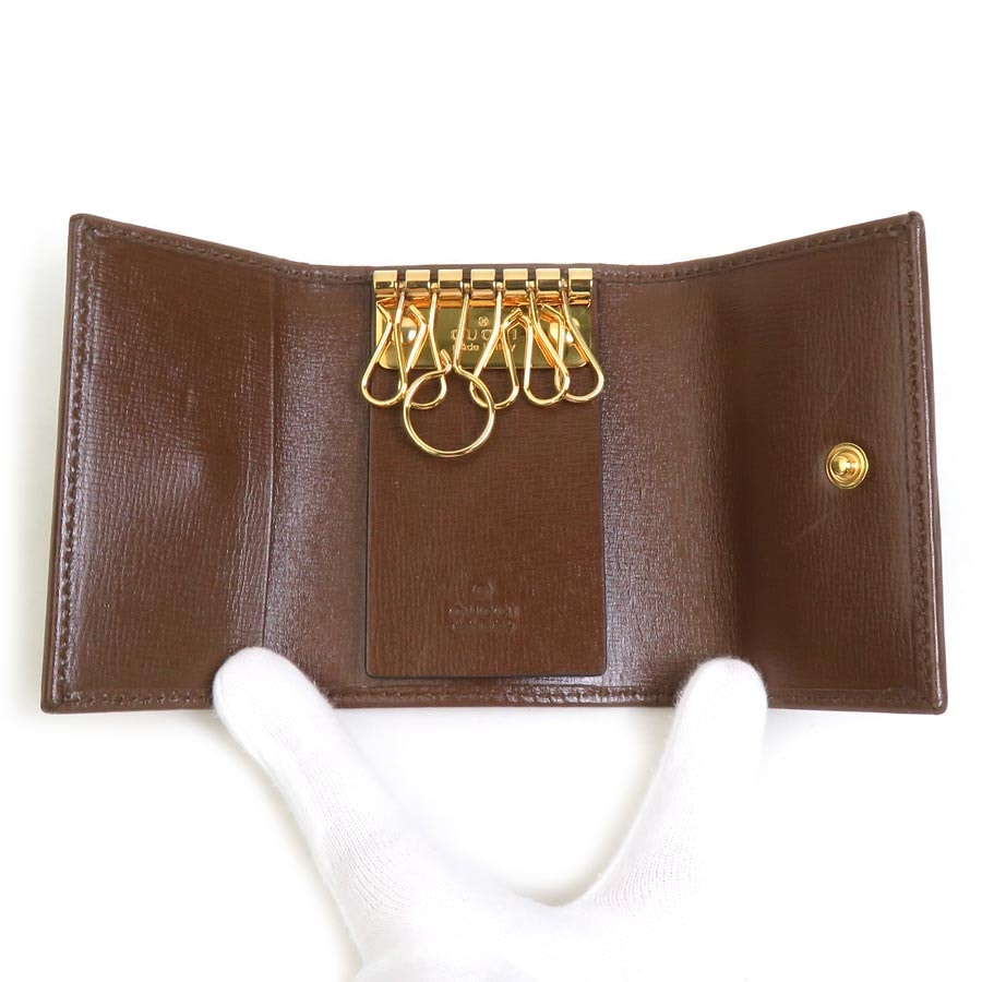 C (やや傷や汚れあり)】グッチ GUCCI キーケース ホースビット GG