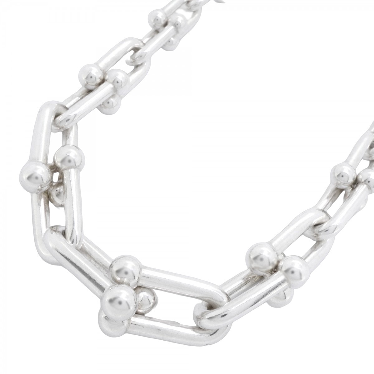 【6jcb1016-k】ティファニー ネックレス ハードウェア/グラジュエイテッド シルバー925【中古】メンズ レディース ユニセックス