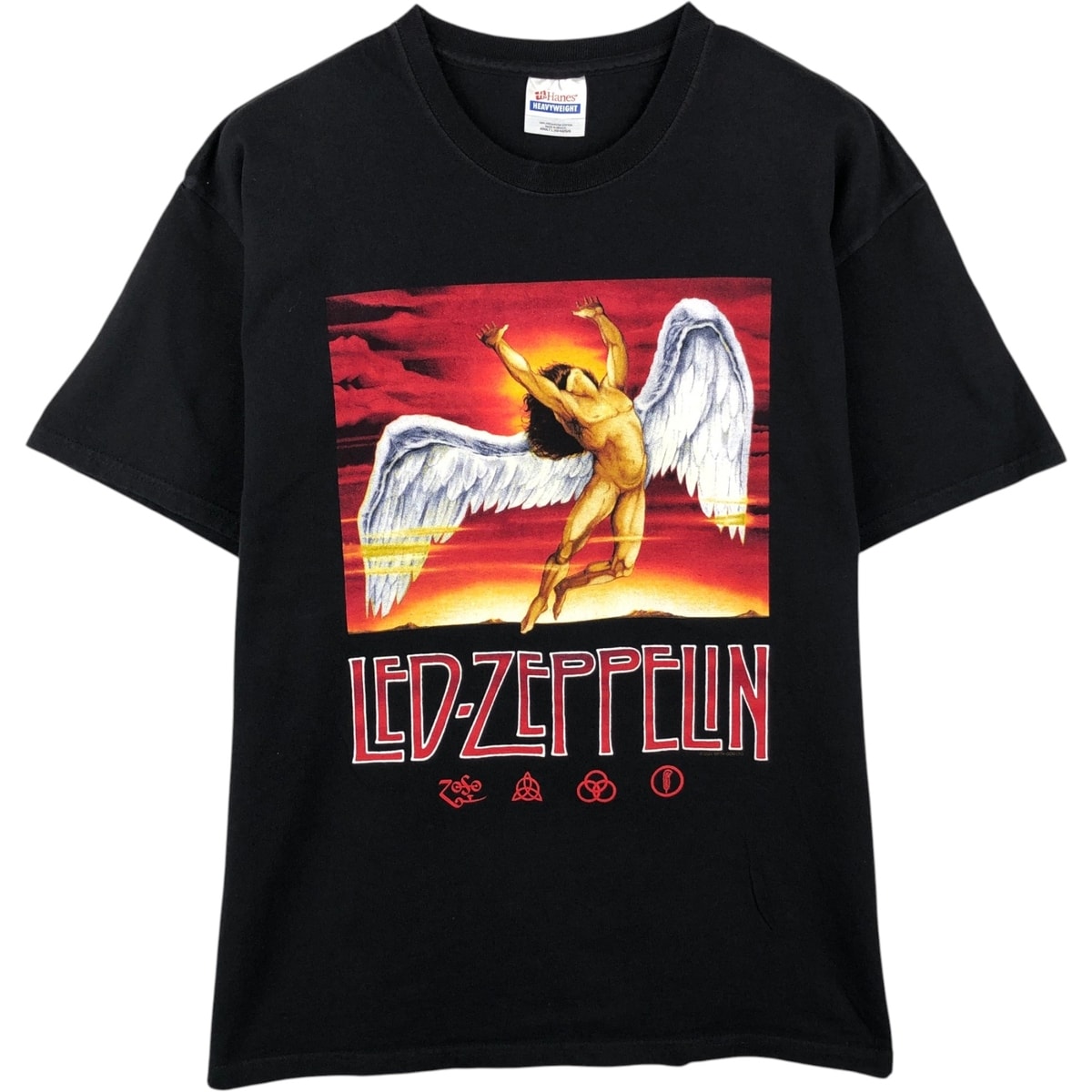 古着 00年代 ヘインズ Hanes HEAVYWEIGHT LED ZEPPELIN レッドツェッペリン バンドTシャツ バンT メンズL相当/eaa637321
