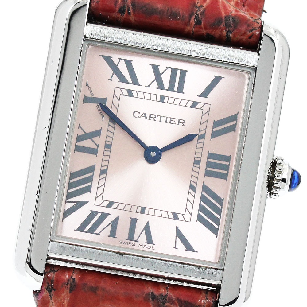 ★保 カルティエ タンクソロSM W5200000 レディース 【中古】