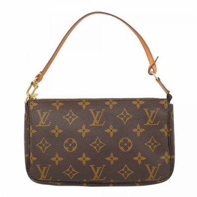 【6dd5278】ルイヴィトン ポーチ モノグラム ポシェットアクセソワール M51980 ブラウン【中古】レディース