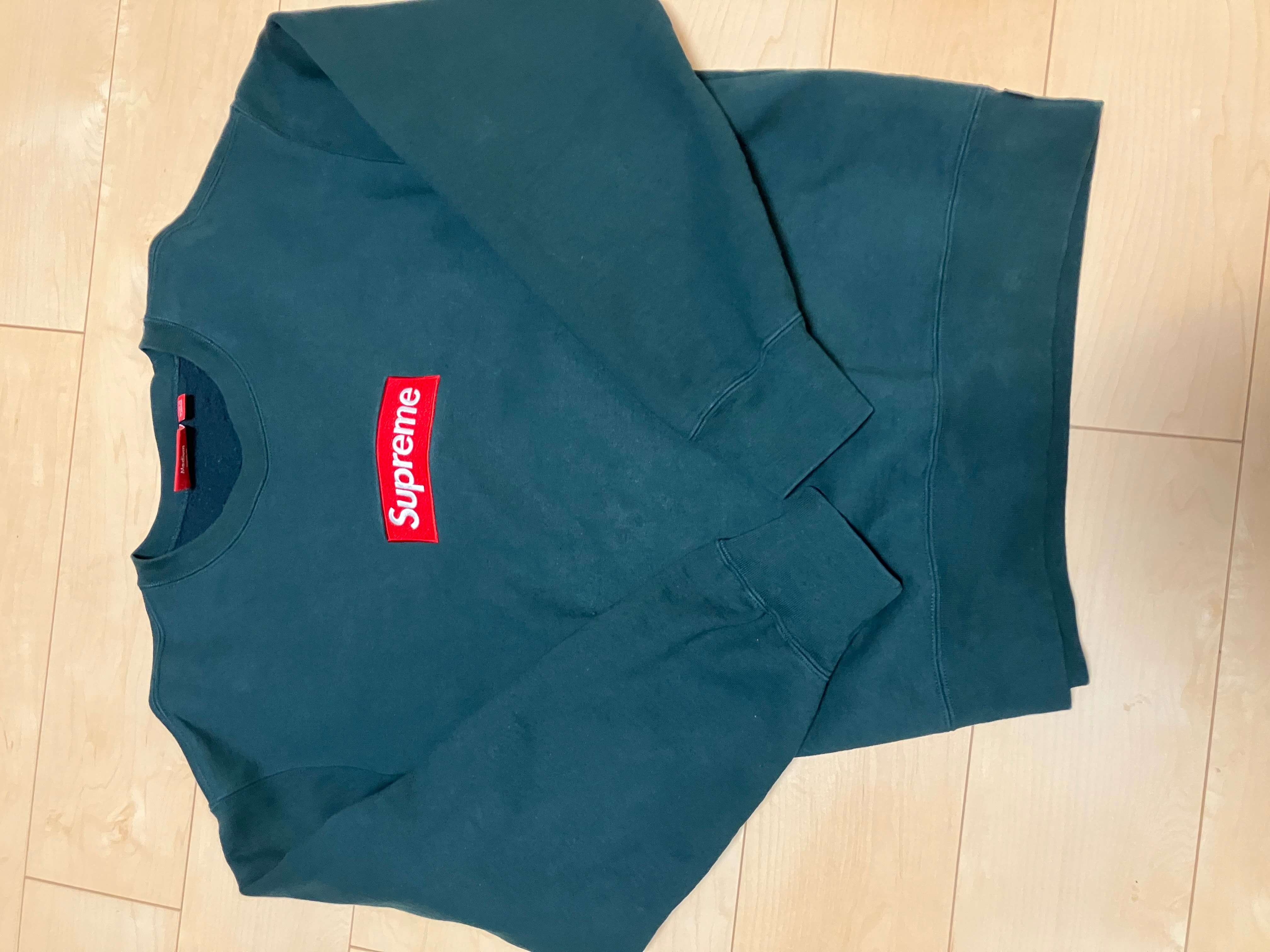 Supreme Box Logo Crewneck "Dark Pine" (22FW)