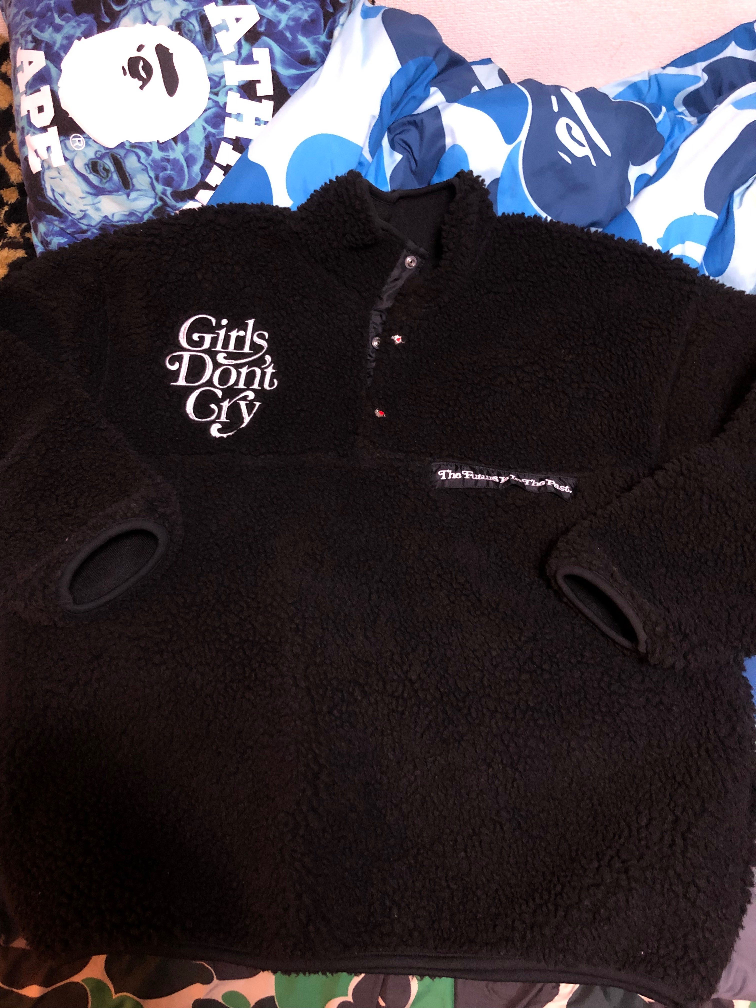 HUMAN MADE Girls Don ’t Cry fleece jacket "Black" / VERDY