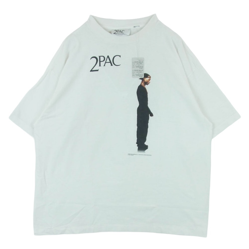 SAINT MICHAEL セントマイケル 25SS SM-HR3-0000-C15 2PAC 2PC_SS TEE 半袖 Tシャツ オフホワイト系 XL【美品】【中古】