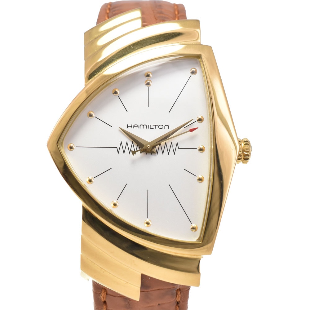 ハミルトン HAMILTON H243010 ベンチュラ クォーツ メンズ 美品 箱付き N#145405