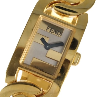 FENDI フェンディ オーロック グルメット バングルウォッチ クオーツ ステンレス 腕時計 正規品 / C869